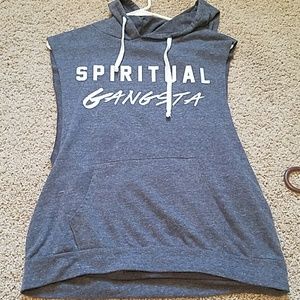 "Spiritual gangsta" hooded shirt